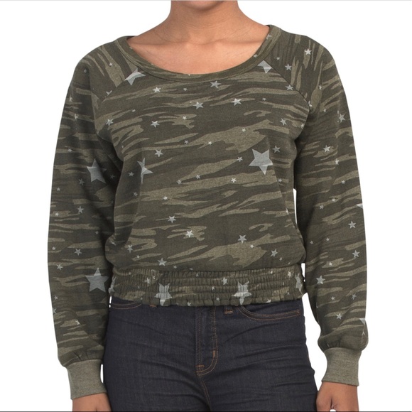 Vintage Havana Sweaters - Vintage Havana Camo Pullover Sweatshirt